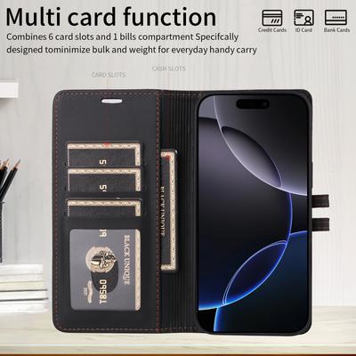 Business Flip Leather Phone Case for Samsung A17 A07 A06 A16 A56 A36 A26 A15 A35 A55 A14 A34 A54 A13 A33 A53 A73 Wallet Cover