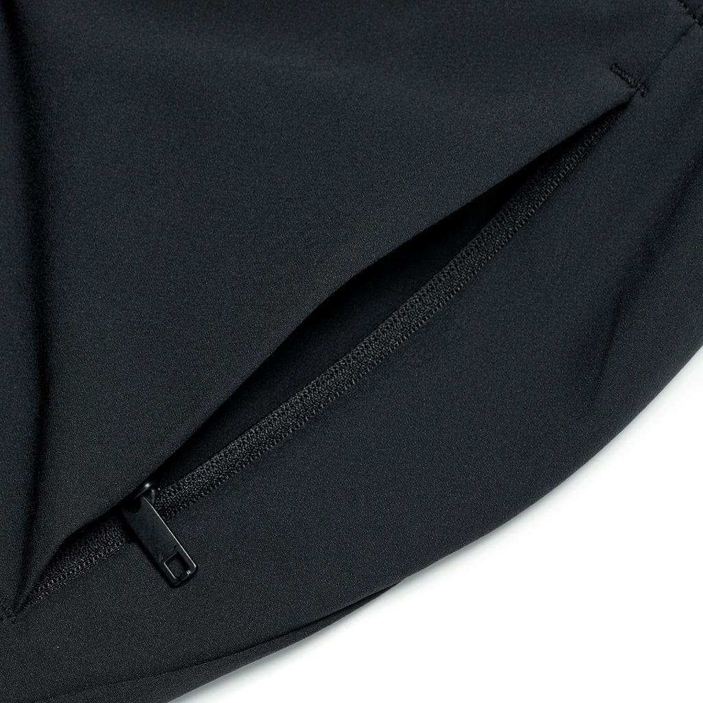 Li Ning Fitness Series Solid Color Logo Casual Versatile Fleece Mid Waist Straight Leg Pants Men bottoms Black AYKT833-3