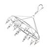 Clothes Drying Hanger Stainless Steel Multi Clip Laundry Drip Hanging Rack for Underwear Socks Hat