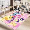 1pc Little Pony Friendship Carpet for Playroom Bedroom Living Room Sofa Home Decor,kids Game Area Rug Non-slip Floor Mat Y72995