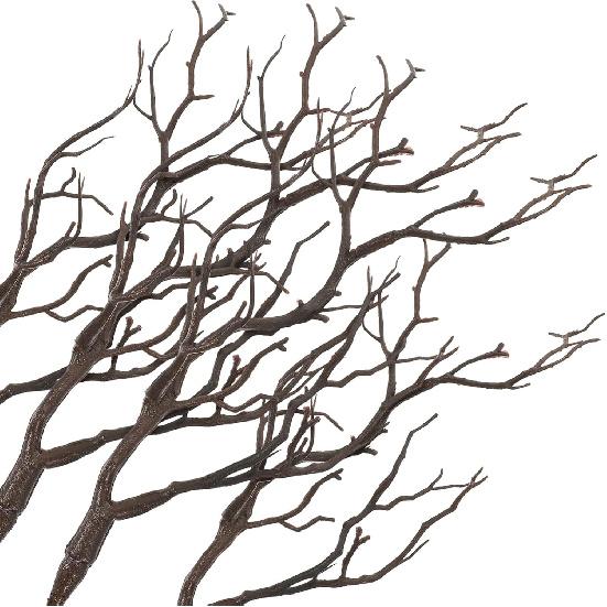 Antler Shaped Tree Branches: 4pcs Antler Shaped Tree Branch, Halloween Tree Branches Decoration, Decorative Branches, Artificial Dried Tree Branches