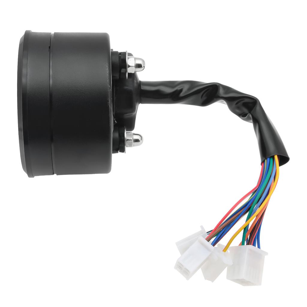 New Motorcycle Instrument with Speedometer Odometer Tachometer LCD Oil Gauge Gear Light Indicator Light Voltage Meter Kmh Mph