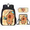 Student Schoolbag Large Capacity Backpack Double Layer Backpack Satchel Pencil Case Versatile Storage