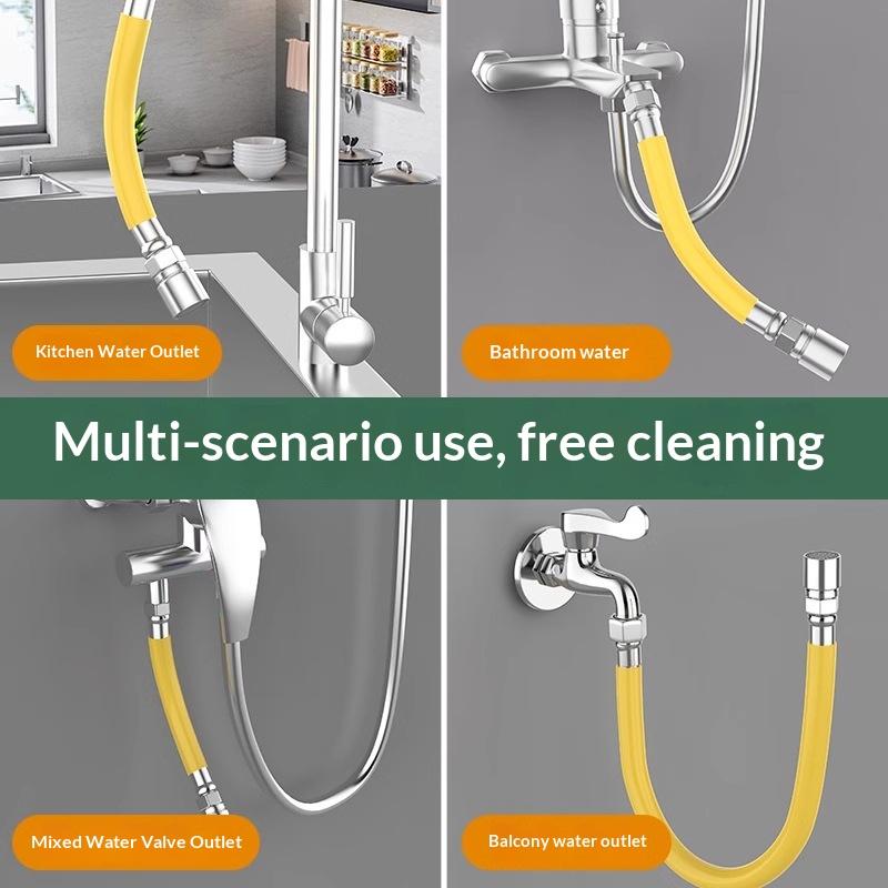 Stainless Steel Adjustable Faucet Tube for Enhanced Water Flow in Contemporary Bathroom Design
