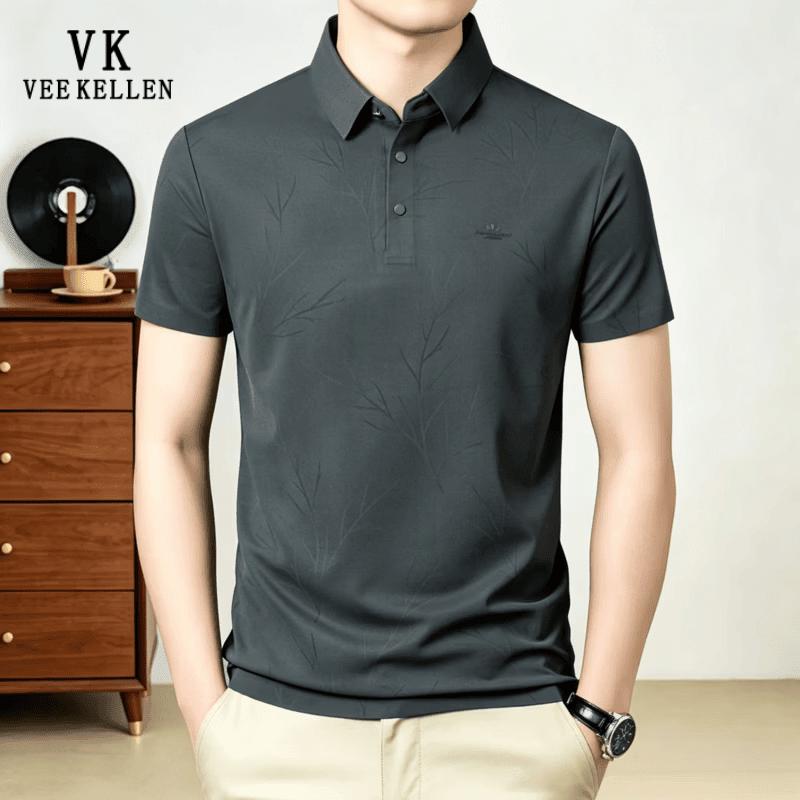 VEE KELLEN Men s Classic Breathable Polo Shirt M