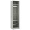Garde robe Gris béton 50x50x200 cm Bois d ingénierie