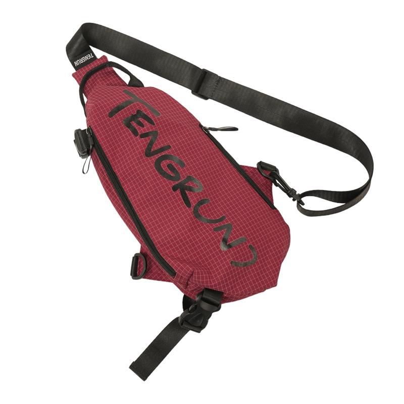 

Сумка кроссбоди с принтом букв, мужская нагрудная сумка, женская сумка через плечо красный