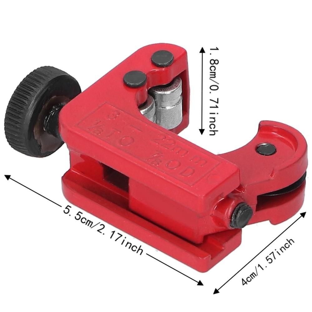 2 PCS Cutting Capacity 3-22mm Mini Pipe Cutter OD 1/8-7/8 Inch Portable Size Copper Tube Cutter Adjustable Tube Cutter