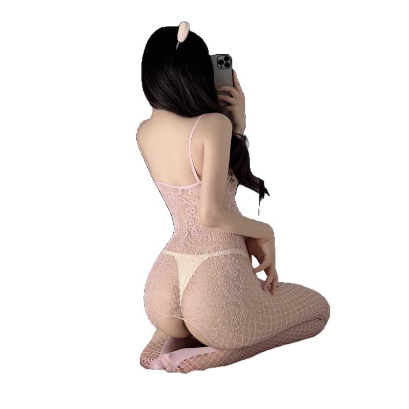 Sex Stockings Sexy Women Sexy Stockings One-piece Mesh Uniform Suit Seduction Passion Teasing Hollow Woman