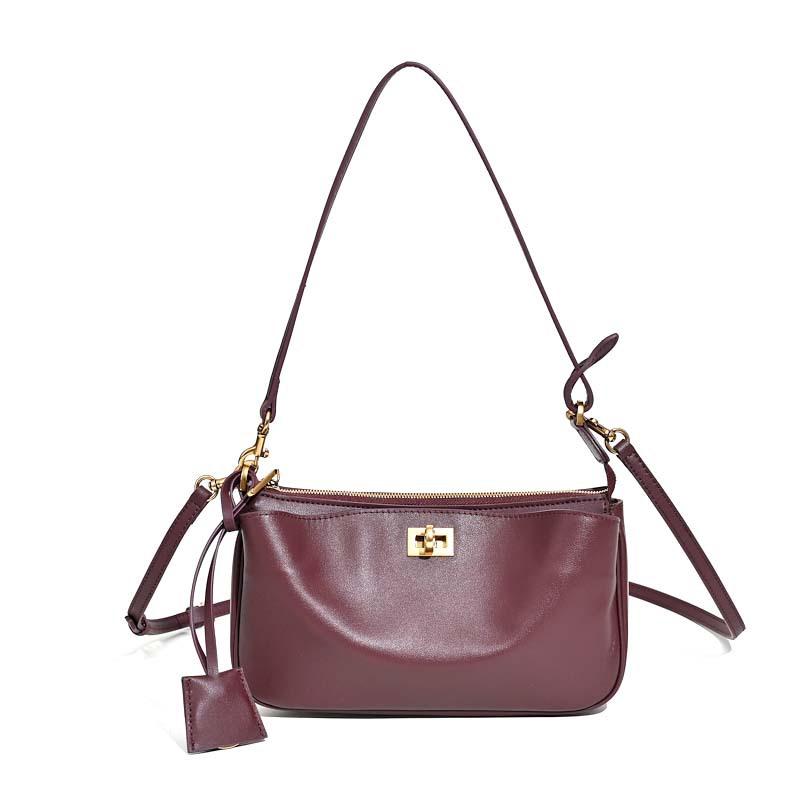 Spring  Luxury Brand Rodeo Women Shoulder Bags Fashion Black Leather Handbags Women Gold Buckle Underarm Bags Women