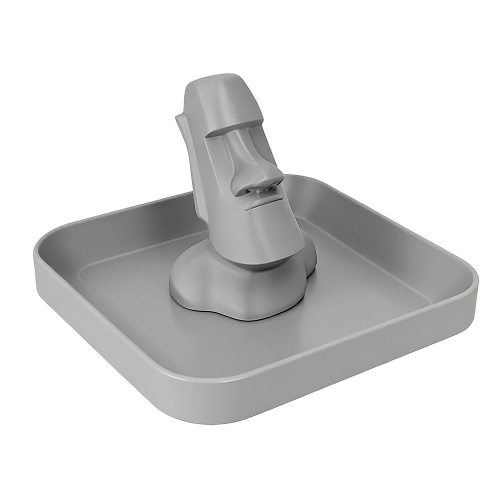 Eyeglass Holder Stand Easter Island Statue Storage Box Decorative Eyeglass Stand for Home Office Bedroom Living Room Study