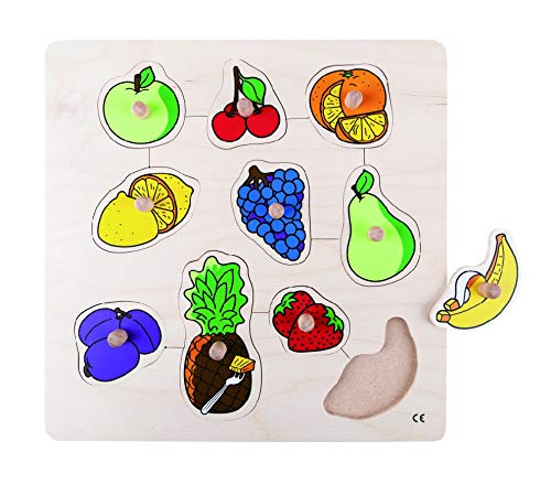 

educo 10 piece peg puzzle fruit 523341
