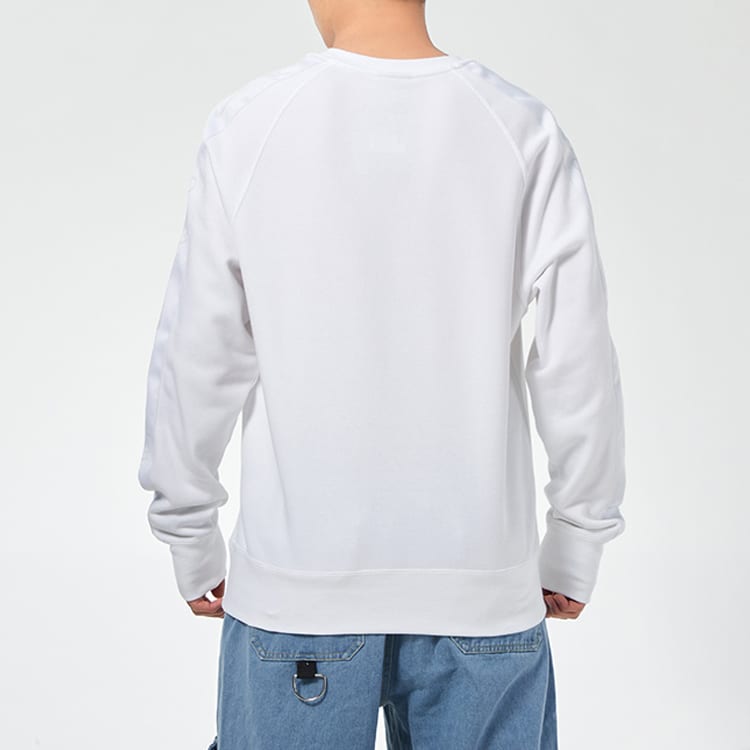 Nike Sweatshirts Men's White Crew Neck Moderate Regular DA0087-100