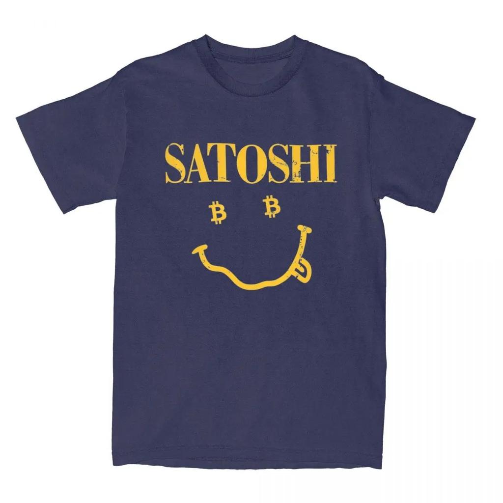 Man T Shirt Yellow Blockchian Bitcoin Satoshi T Shirts Harajuku Funny Summer Tee Shirt Y2K Funny Oversized high quality soft tee