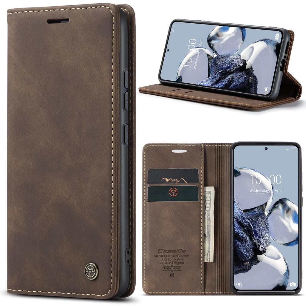 Magnetic Closure Leather Wallet Case for Xiaomi 15 Ultra 14 Pro 13T Pro 12X 12S 11T Lite Dustproof Cover with Card Slots Bracket