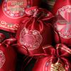 Elegant Wedding Celebration Candy Bags with Sunflower Seeds & Peanuts, No Folding Needed, High-End Drawstring Design, Handheld Cloth Bags.