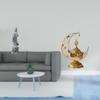 Guan Yin Stone Statue And Arabic Burner Fusion Decorative Feng Shui Buddhist Candle Stand for Home
