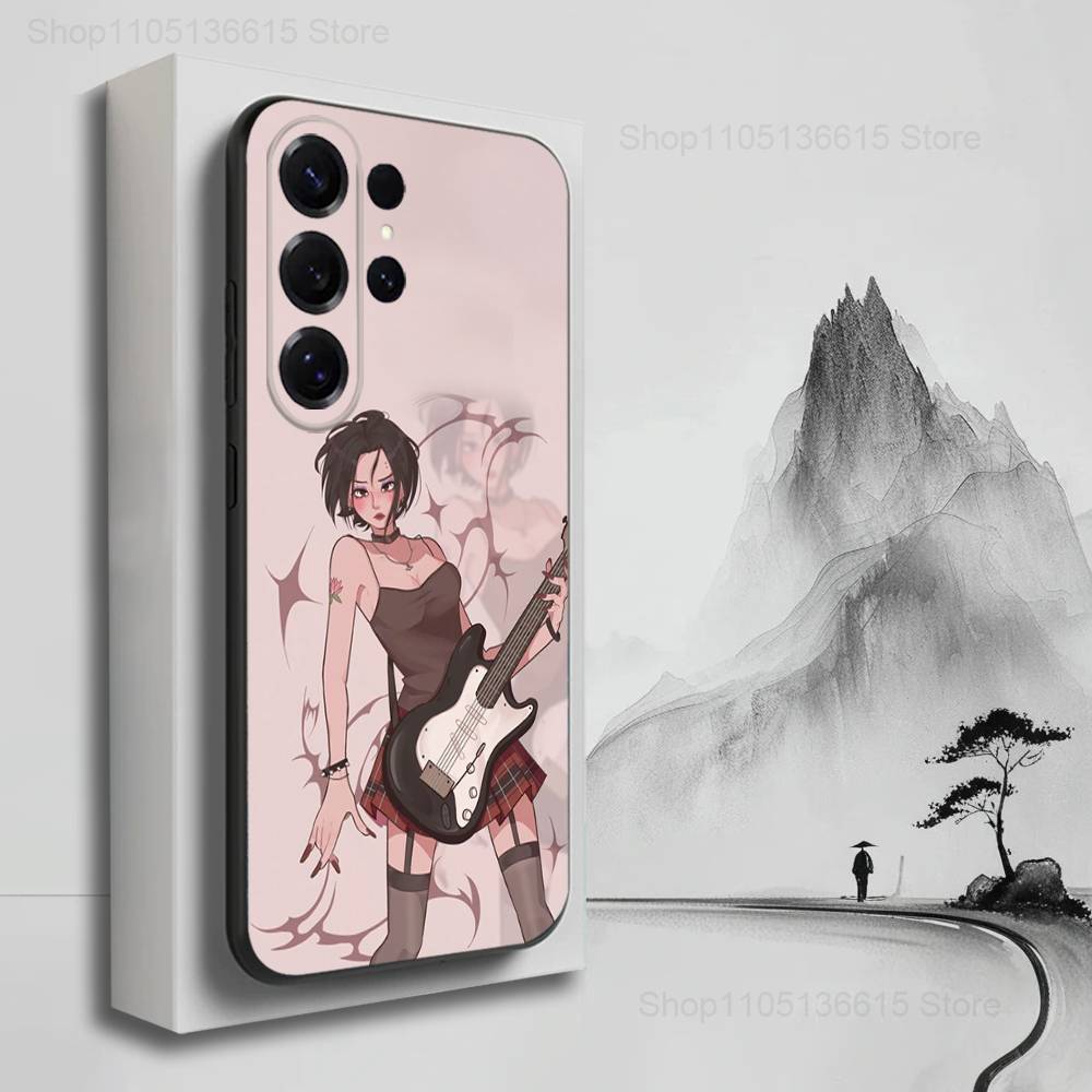 Anime N-Nana O-Osaki Cute  Phone Case For Samsung S25,S24,S23,S22,S21,S20,S10,S9,Ultra,Plus,Lite,FE,Soft Silicone Black Cover