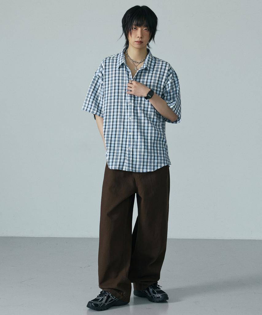 LXT Essential Cotton Wide Curved Chino Pants [Brown]