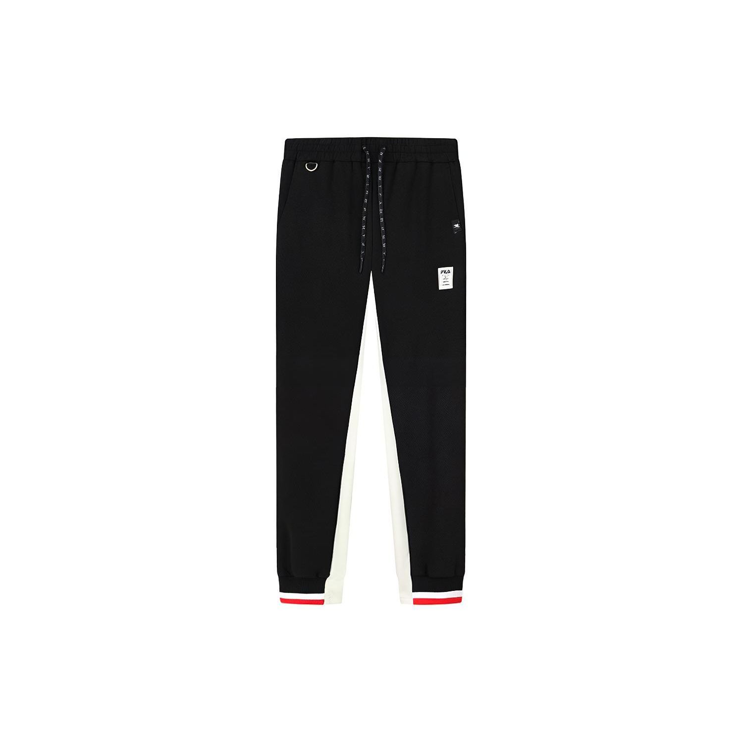 

FILA Mihara Yasuhiro Collaboration Color Blocked Knitted Jogger Pants Men Bottoms Black F11M143602F-BK L