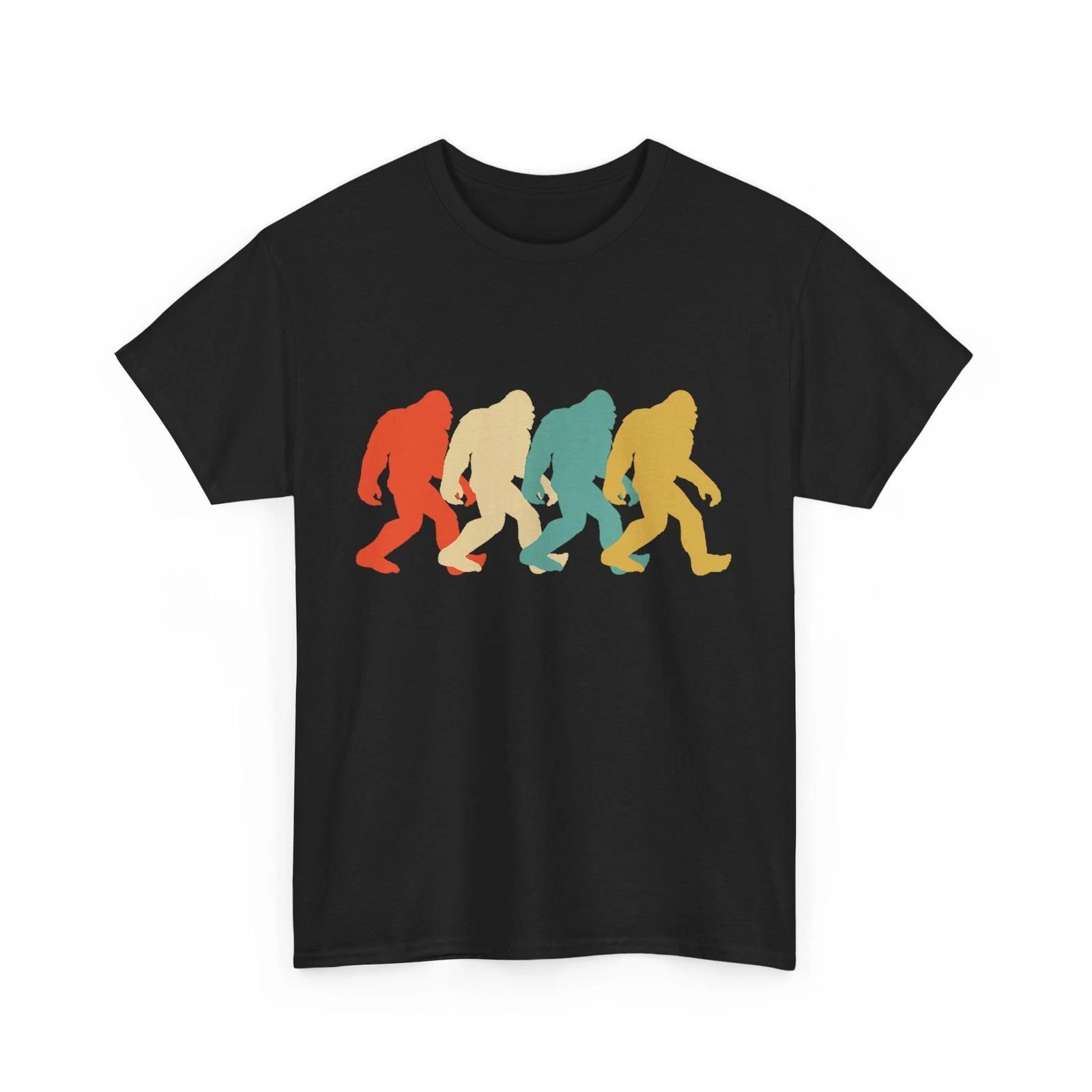 Bigfoot Silhouette T shirt, Sasquatch Lovers Women Men Graphic T shirt XL