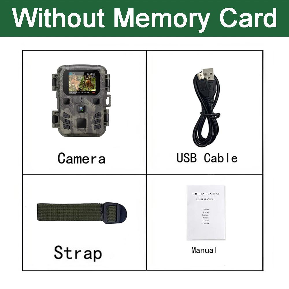 Outdoor Wifi Hunting Trail Camera 20MP 1080P Wildlife Tracking Camera IP65 Night Vision Waterproof Trap Camera