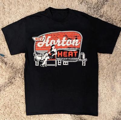 Selten! Reverend Horton Heat T-Shirt Kurzarm Unisex Schwarz T-Shirt PA233 Unisex T-Shirt