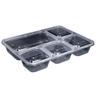JOYUKE 1200ml Disposable 5-Compartment Takeout Boxes with Lids