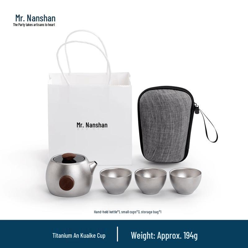 Mr. Nanshan Pure Titanium Portable Tea Set