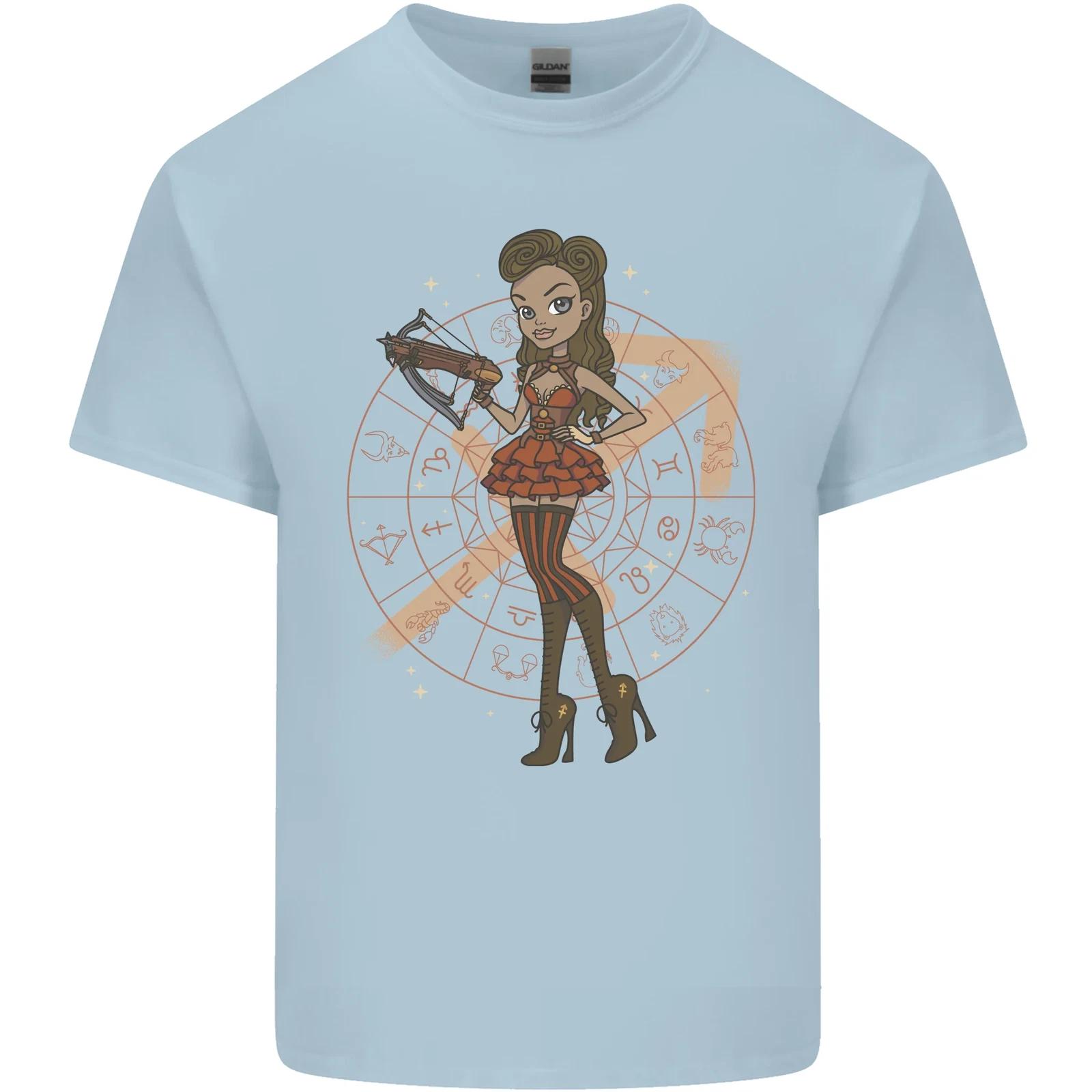 Sagittarius Steampunk Woman Star Sign Kids T-Shirt Childrens M