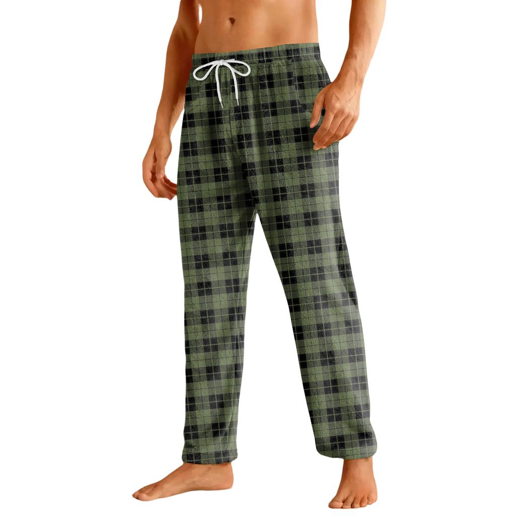 Men's Home Soft Pajama Pants Drawstring With Pockets Casual Sports Pants