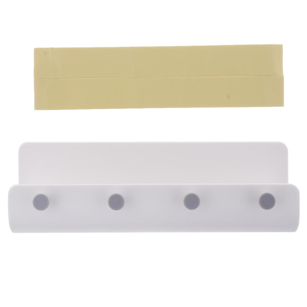 Wall Mount Holder with Storage Basket Holds Board Spray Bottles Starch Laundry Rooms - White