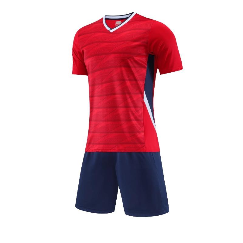 High-Quality Adult Children'S Football Jersey Set Breathable Sweat-Absorbing Quick-Drying Football Jersey Game Training Football Jersey