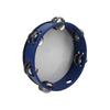 Tamboerijn 8 inch handpercussie-instrument met belletjes voor kinderen en volwassenen, blauw
