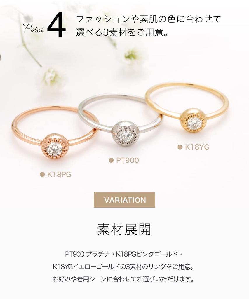 LEGAN Diamond Yellow Size 9 1 Simple K18YG Made In Japan Ring, Milgrain, Gold, [0.1ct / Stone] Ring, Anniversary, Birthday, Women's, Slim,