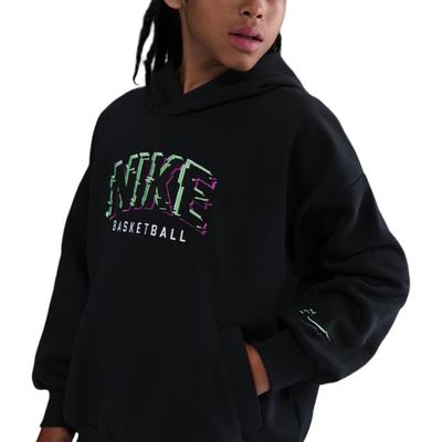 Nike Hoodie Glitch Solid Color Pullover Loose Fit Kids Kids Hoodies HV0508010
