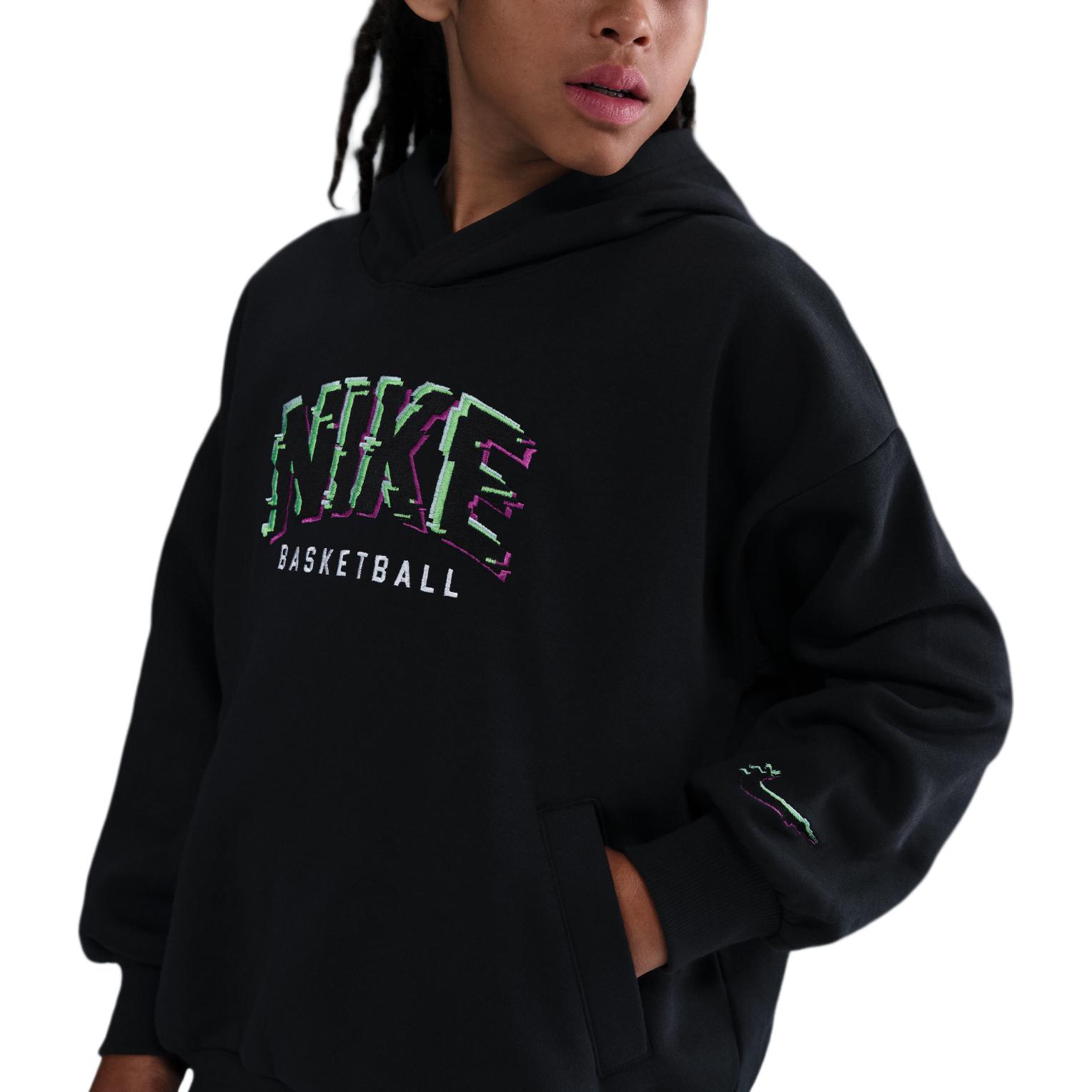 

Nike Худи Глитч Однотонный Пуловер Свободного Кроя Детский Детские худи HV0508010 S