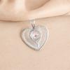 Handmade Morganite Rare Gemstone 925 Sterling Silver Jewelry Pendant1.4" For Mom CP-15-10