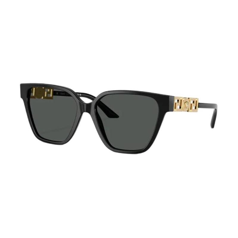 Versace Rhinestone Decoration On Temples Acetate Metal Irregular Sunglasses Women's Black 12146071 O4471B-OGB18756_ONUL-black 56