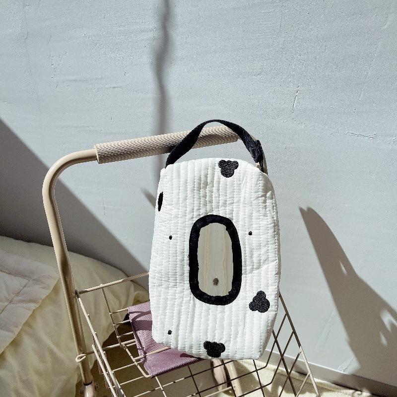 Portable Ins Simple Fabric Tissue Box Hanging Wet Wipes Case Storage Pouch Fit for Car Home Kitchen Use