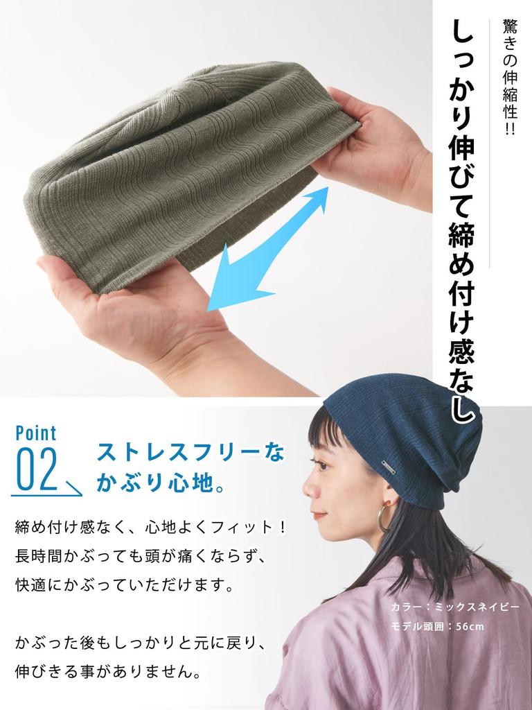 CHARM Made in Japan COOLMAX Knit Hat Sports Inner Cap [Free Size/Dark Gray] Moisture-Wicking, Quick-Drying,