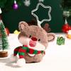 Authentic Plush Head-Tilt Christmas Keychain Decompression Doll - Small Pendant Ornament Gift