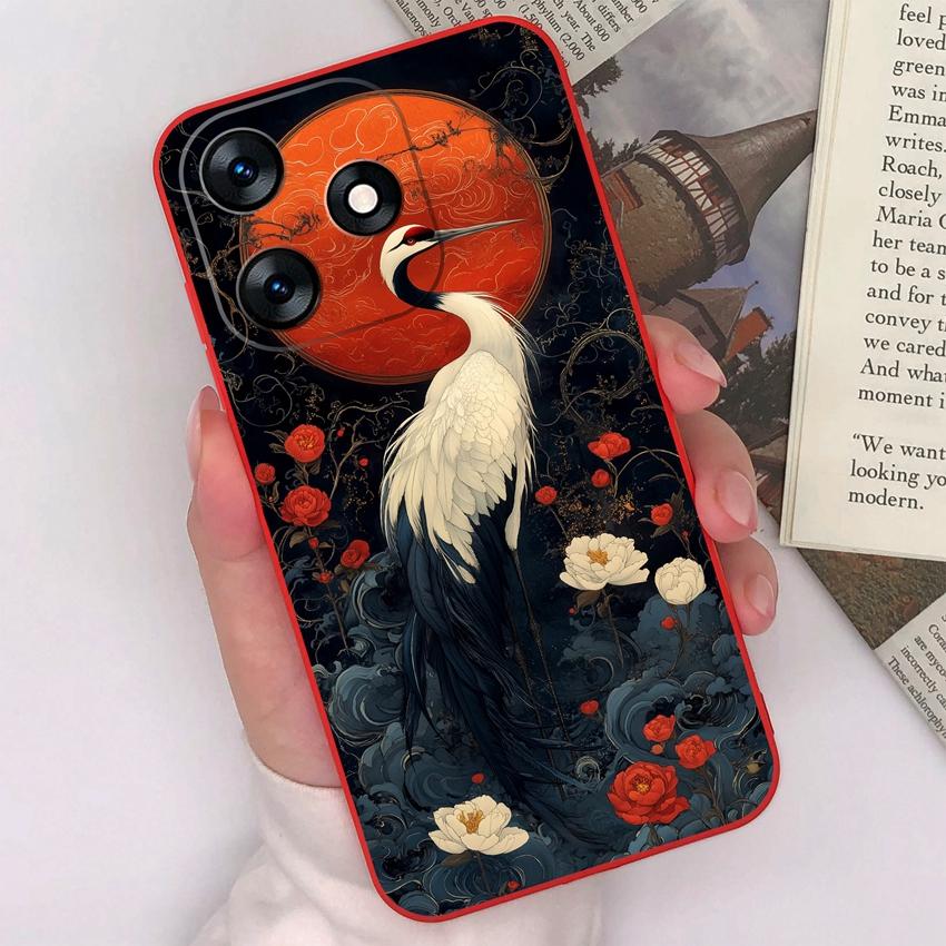 For Tecno Spark 10 9 8 7 5 Pro 4 5 Air 8C 8P 7P 7T Phone Case Pretty Bow Patterns Soft Matte Silicone Anti Slip Durable Fashion Shell For Tecno Casing