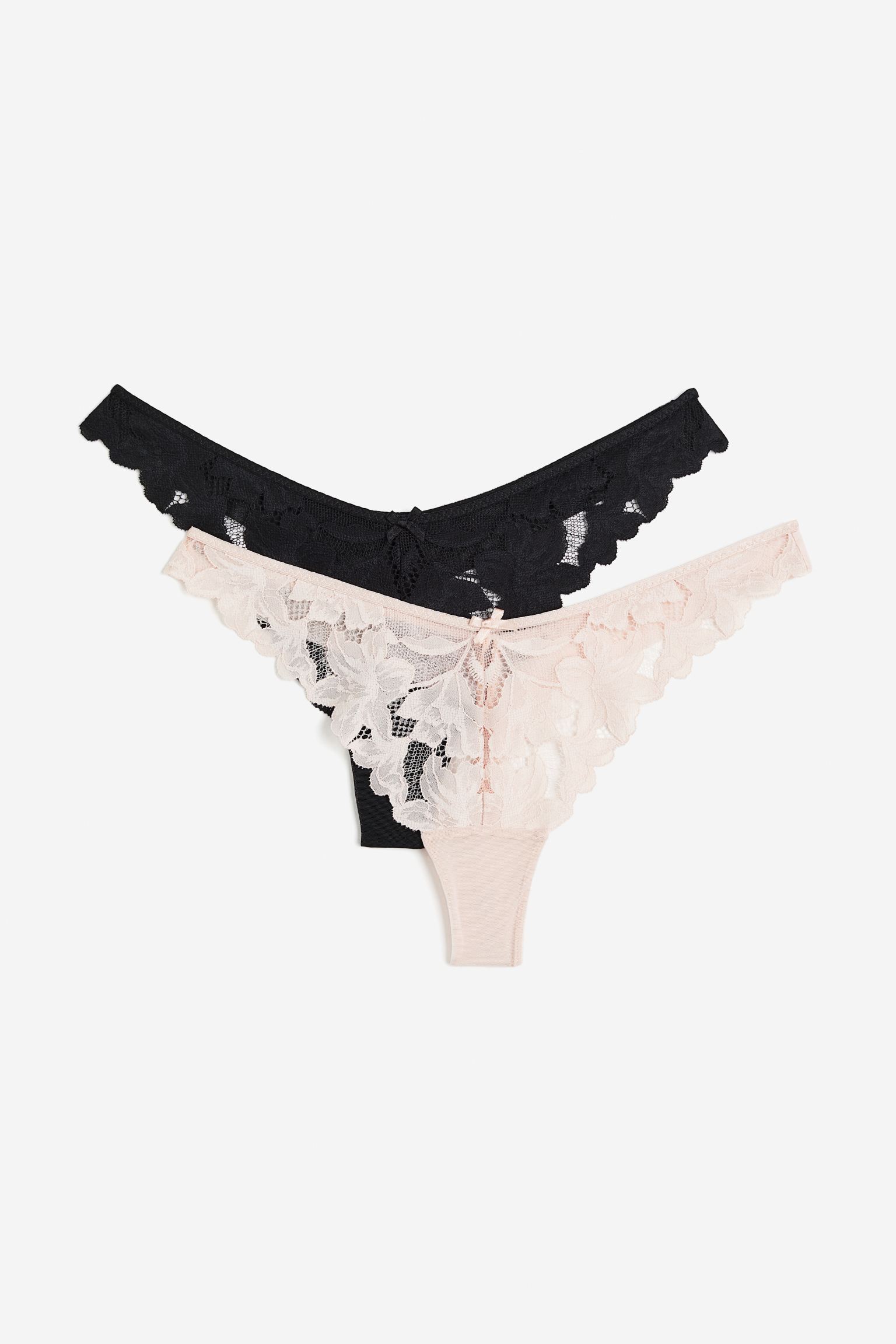 

2-pack lace thong briefs
