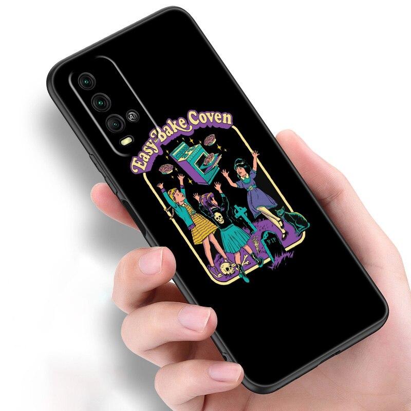 

Чехол для телефона с графикой «Хэллоуин» для Xiaomi Redmi Note 11 10 9 8 Pro 11T 10T 10S 9S 8T 9 9A 9C 9T, черный чехол Redmi Note 11 Pro