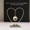 Metal Home Decoration Crafts Light Luxury Desk Crystal Ball Pendant Living Room Bedroom Study Office Desktop Decoration Ornament