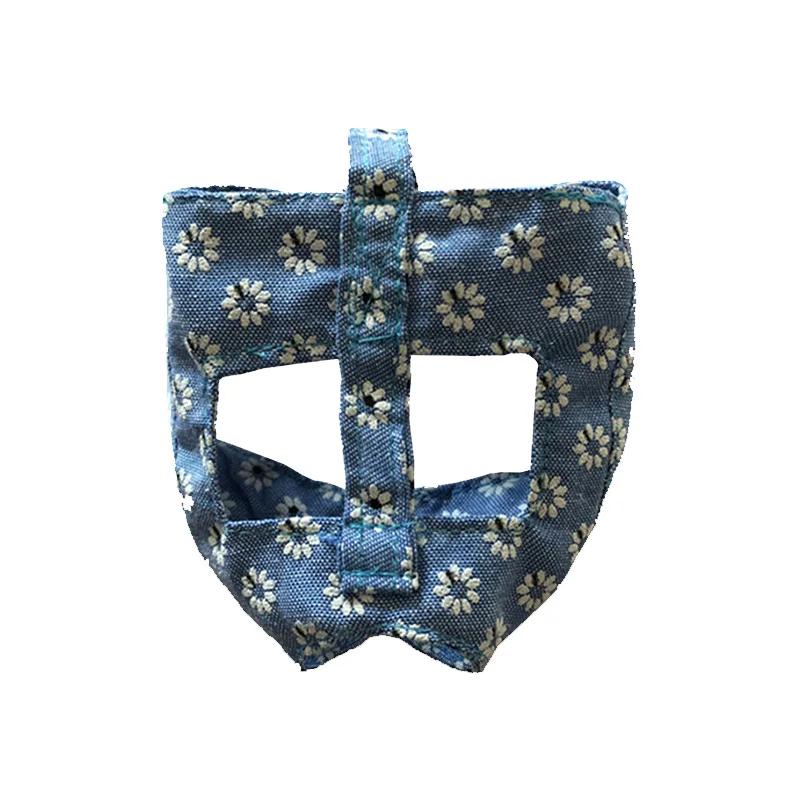 

Дышащая маска для кошки, многофункциональная регулируемая маска для котят, маска для купания кошек, средства по уходу за домашними животными S синий