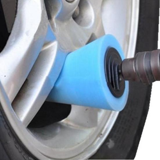 Leštící stopka náboje kola automobilu 6mm Leštící houba kuželová kovová pěnová podložka
