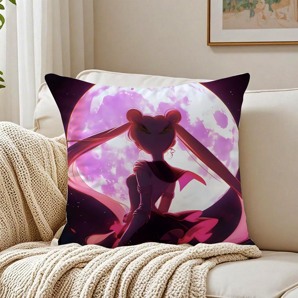 anime magical SSailor MMoon Cushion Cover Pillowcase Antidustmite living Room Sofa Decor Cushion Room