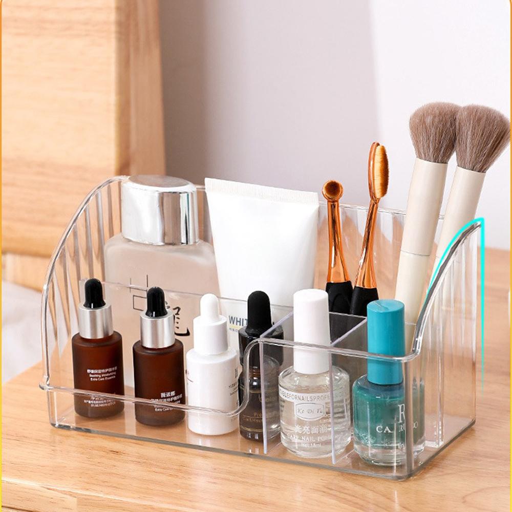 Moderne Kosmetikaufbewahrungsbox Großes Fassungsvermögen Kosmetik-Organizer Glatte Kanten Aufbewahren Mehrfach unterteilter Make-up-Aufbewahrungsorganizer